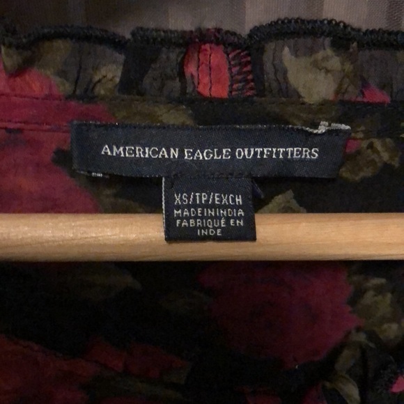American Eagle floral sheer blouse - Picture 2 of 2